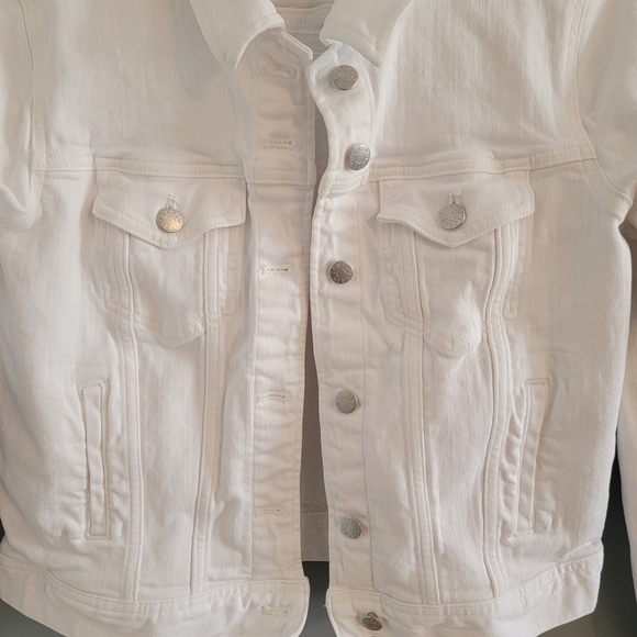 J. Crew Bright White Denim Jacket - Picture 5 of 7